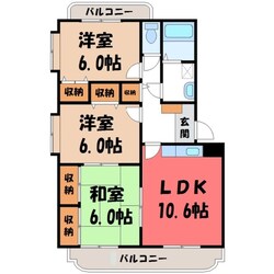 小山駅 徒歩27分 1階の物件間取画像